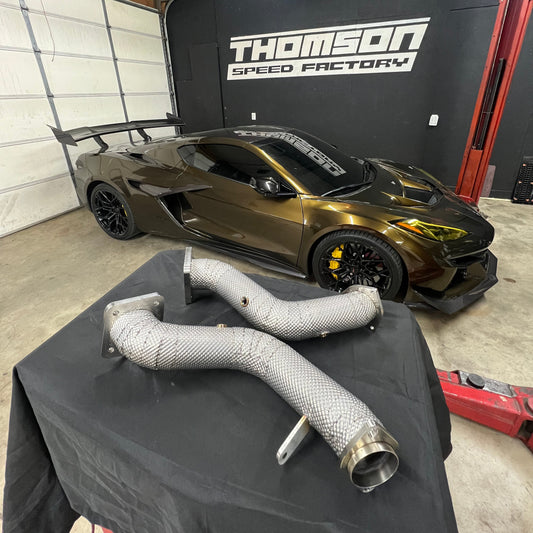 C8 ZR1 Off-Road / Race Downpipes – Inconel Heat Shielded (TSF)