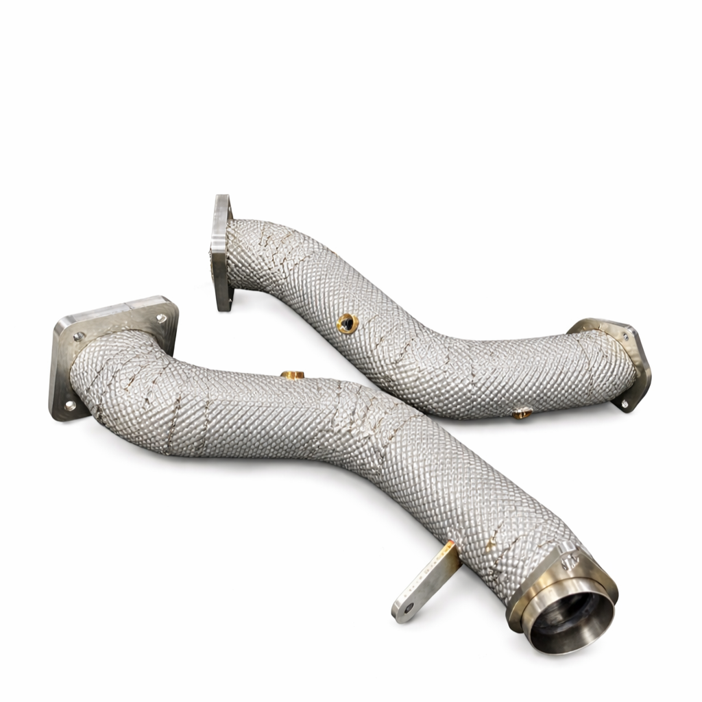C8 ZR1 Off-Road / Race Downpipes – Inconel Heat Shielded (TSF)